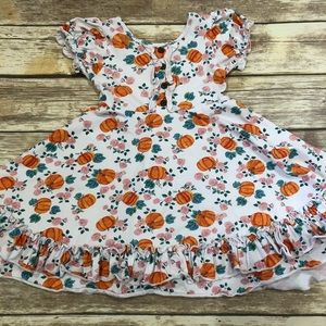 Tiny twirls pumpkin dress
